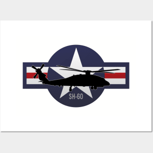 SH-60 Seahawk Military Helicopter Posters and Art